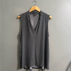 Houndstooth Sleeveless Top
